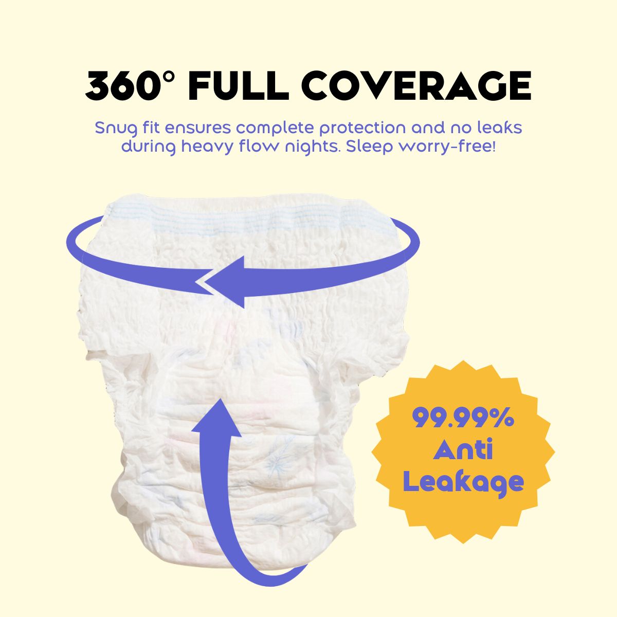 [ONLY RM5.50/PACK] Engineered Overnight Panty