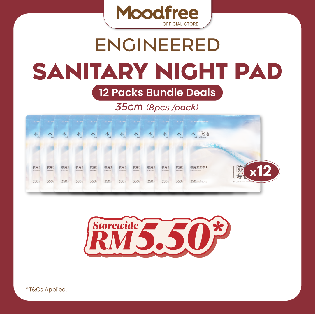 [ONLY RM5.50/PACK] Engineered Night Use Sanitary Pad