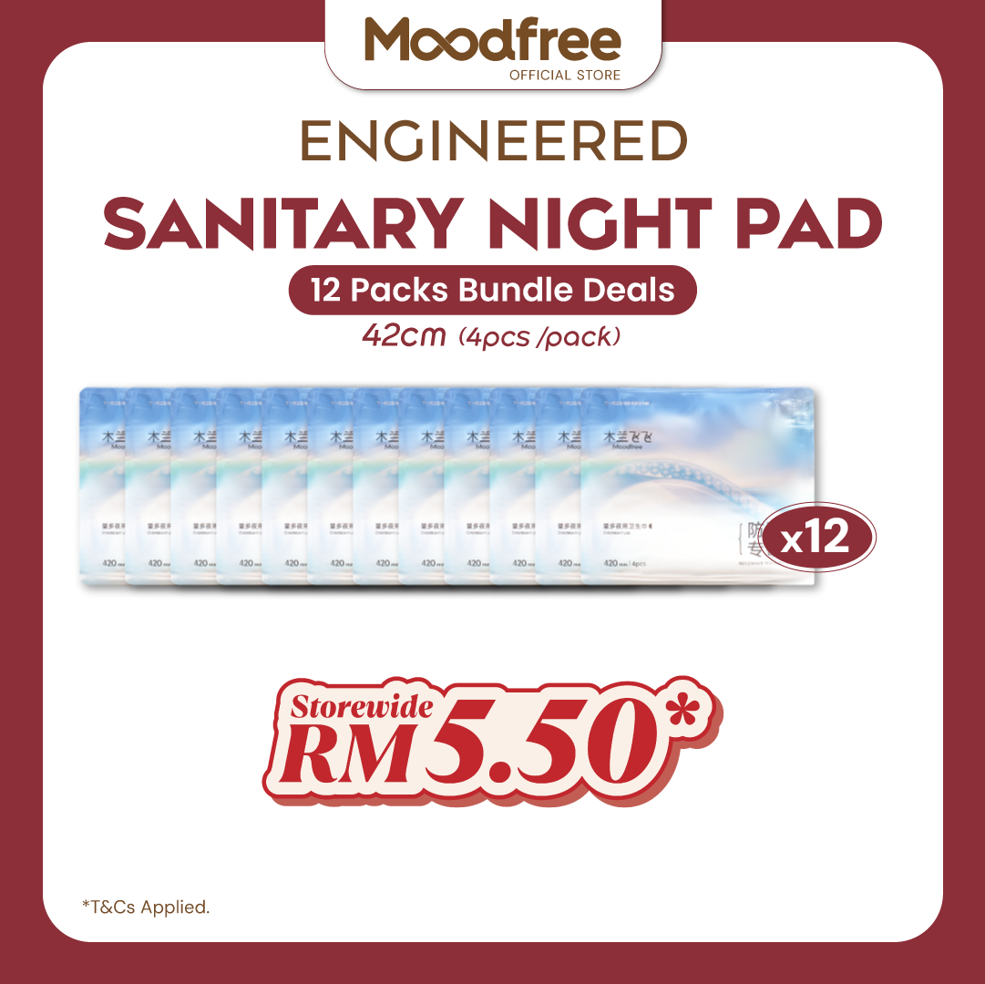 [ONLY RM5.50/PACK] Engineered Night Use Sanitary Pad