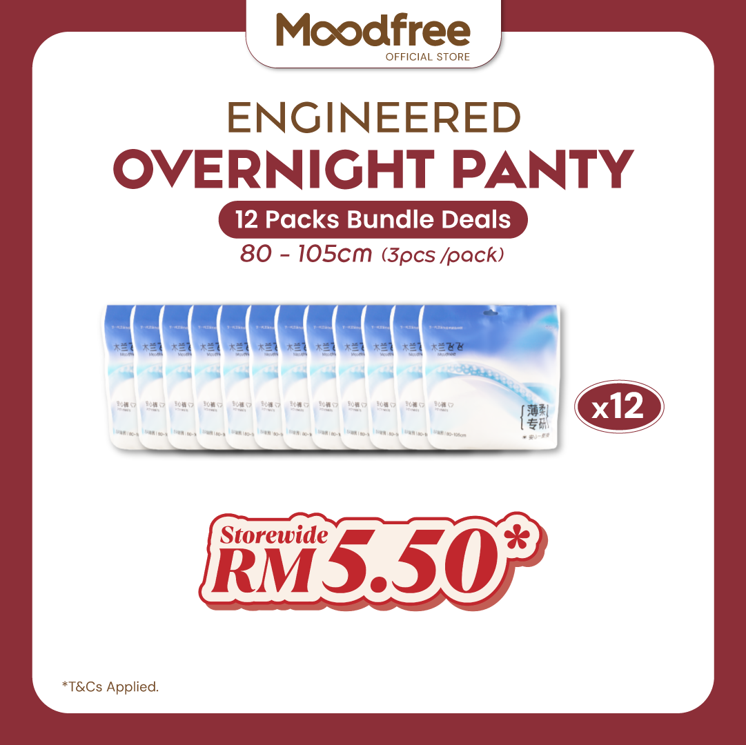 [ONLY RM5.50/PACK] Engineered Overnight Panty