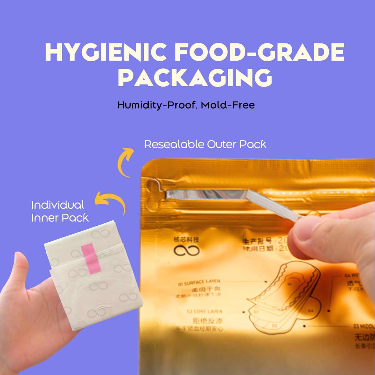 [ONLY RM5.50/PACK] Engineered Day Use Sanitary Pad
