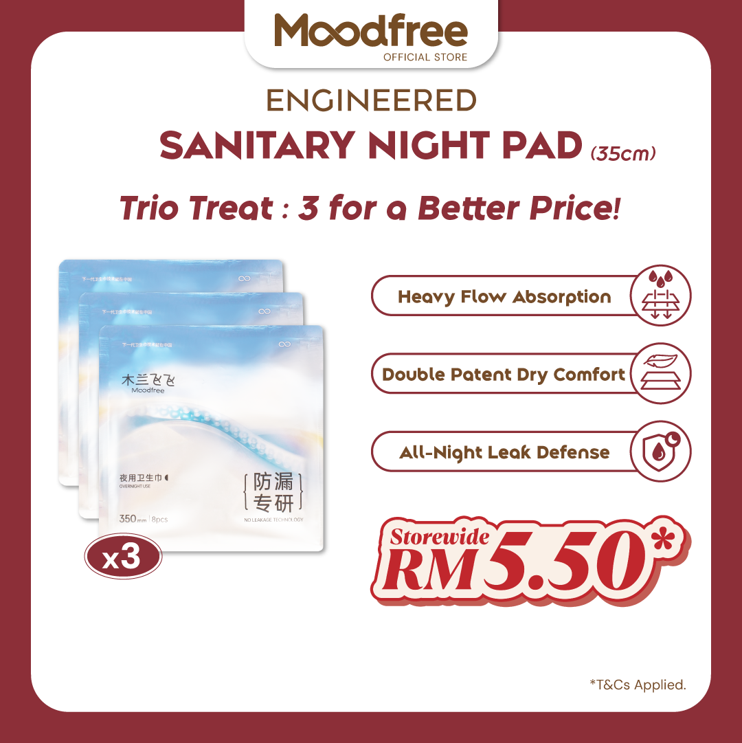 [ONLY RM5.50/PACK] Engineered Night Use Sanitary Pad