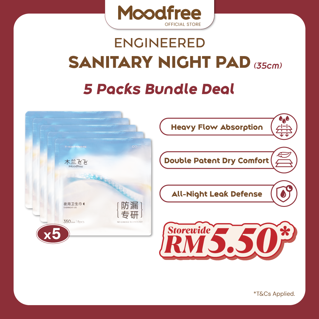 [ONLY RM5.50/PACK] Engineered Night Use Sanitary Pad