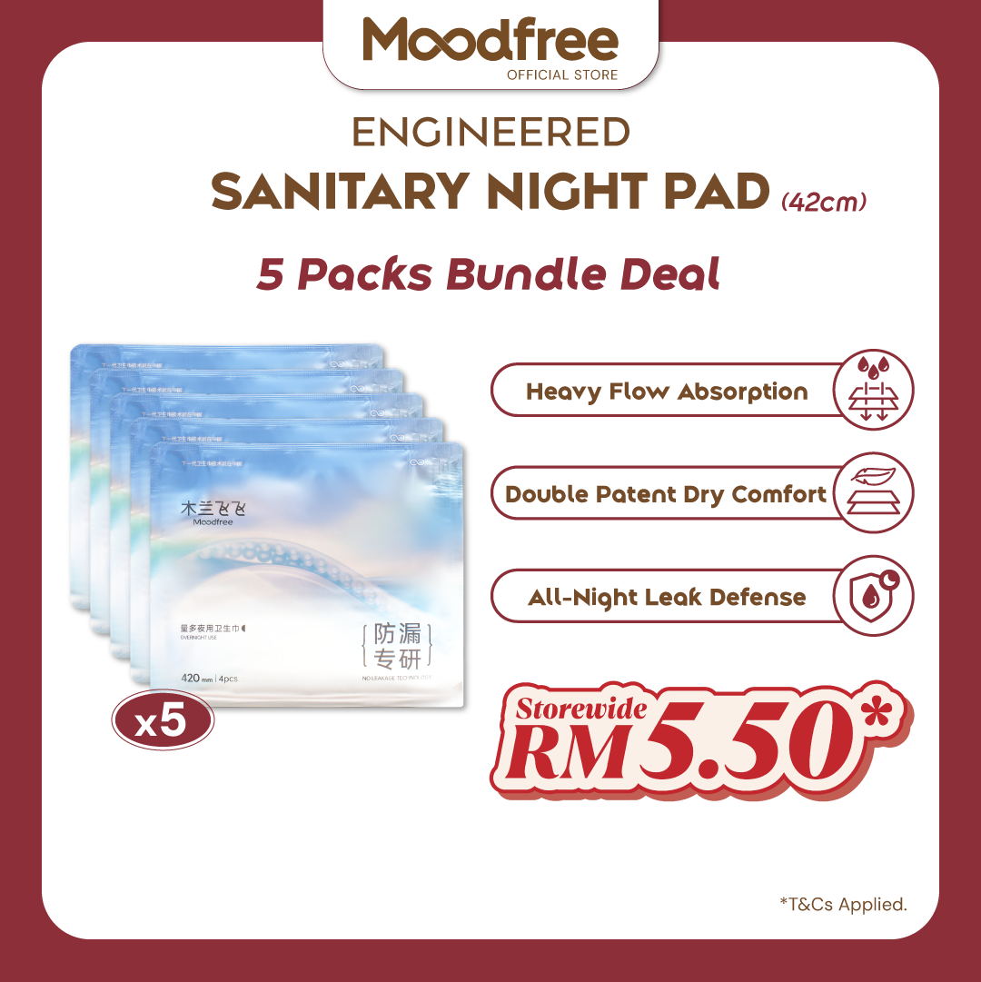 [ONLY RM5.50/PACK] Engineered Night Use Sanitary Pad