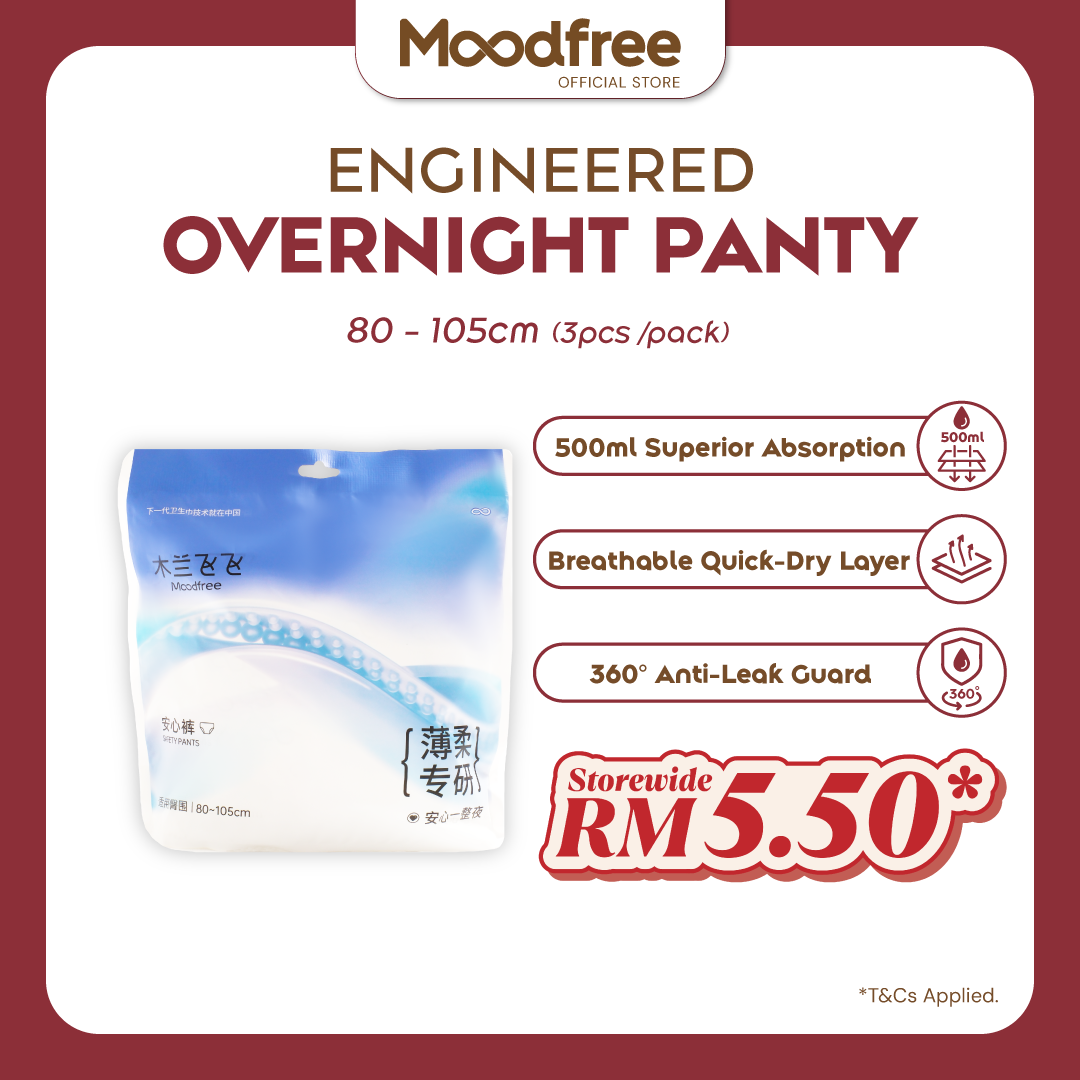 [ONLY RM5.50/PACK] Engineered Overnight Panty